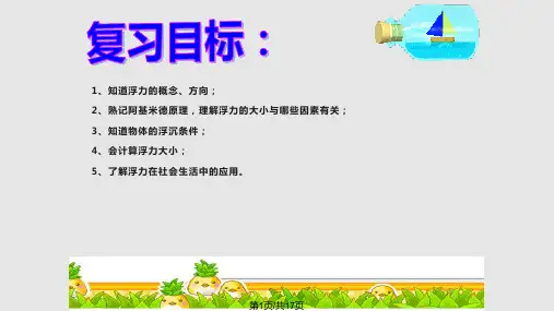 浮力复习PPT课件