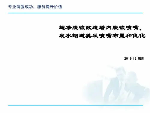 超净脱硫改造塔内脱硫喷嘴布置和优化
