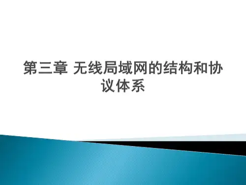 第三章无线局域网关键技术全