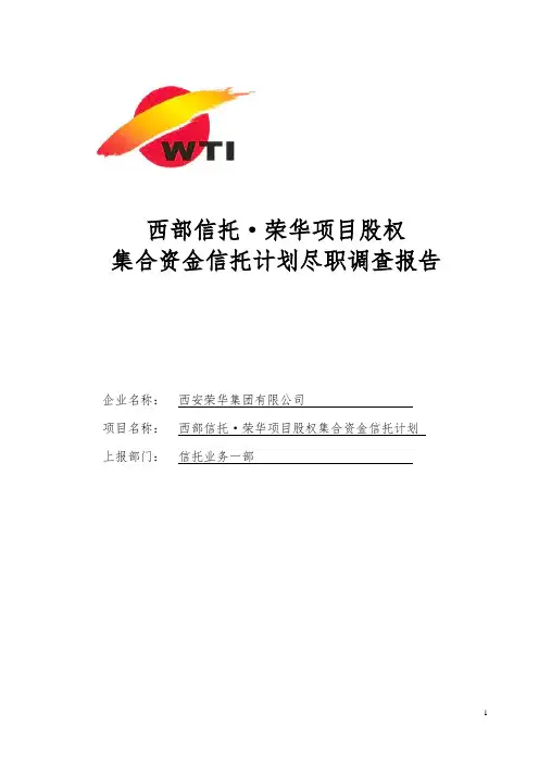 荣华股权项目尽调报告