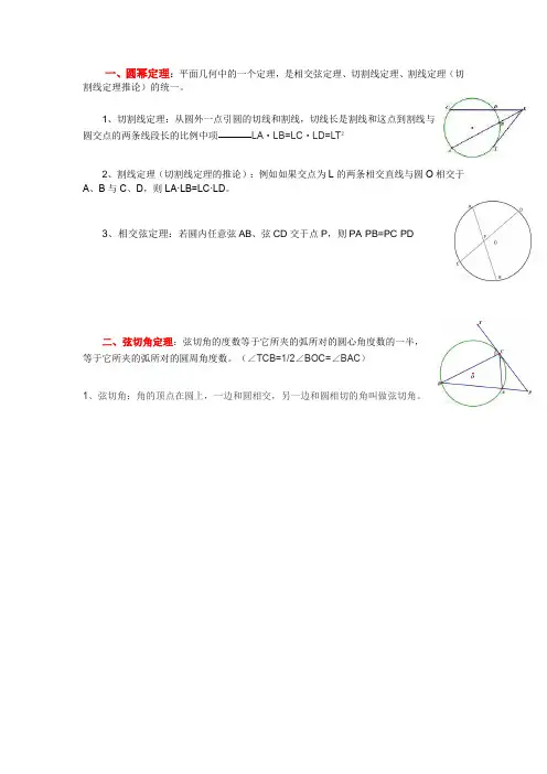 (完整版)圆幂定理