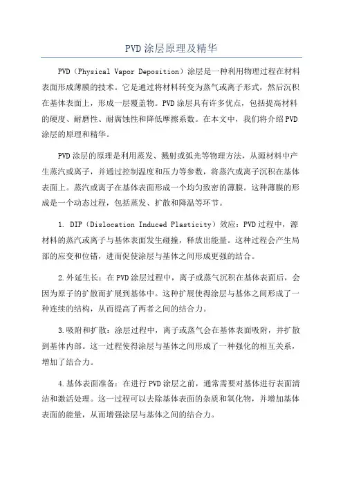 PVD涂层原理及精华
