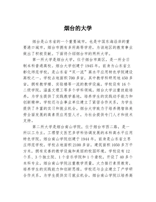 烟台的大学