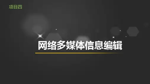 《网络信息编辑实务》项目四