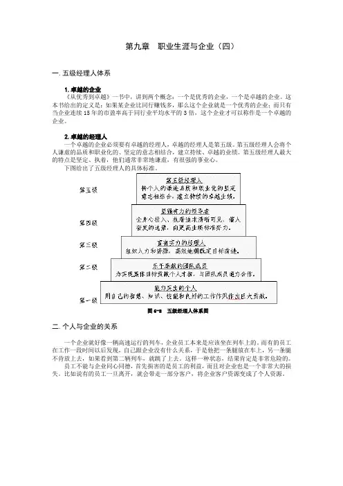 五级经理人体系(九)