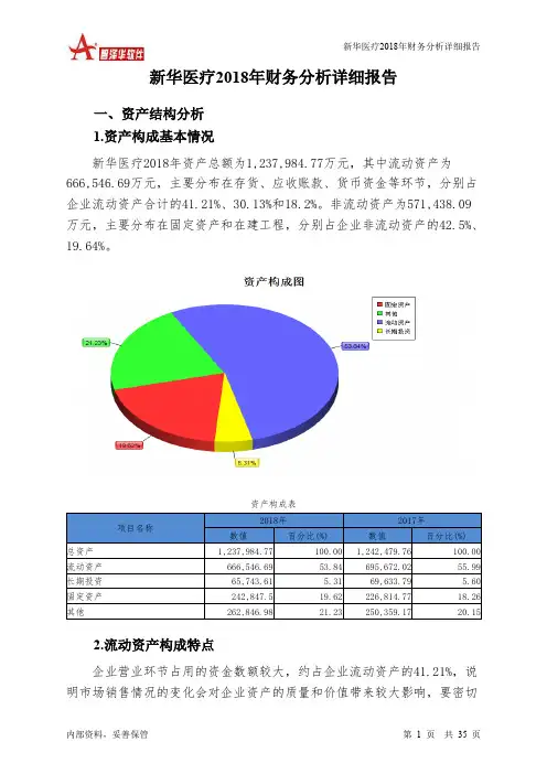 新华医疗2018年财务分析详细报告-智泽华