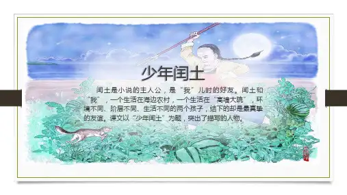 人教部编版六年级上册语文课件第八单元第课《少年闰土》