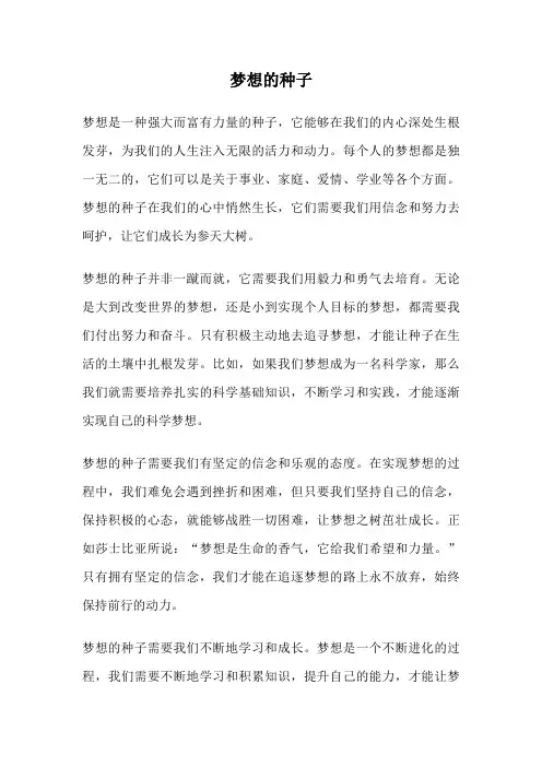 梦想的种子