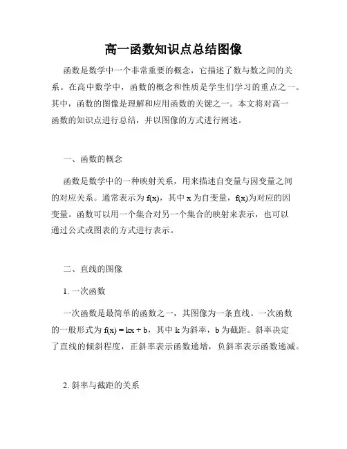 高一函数知识点总结图像