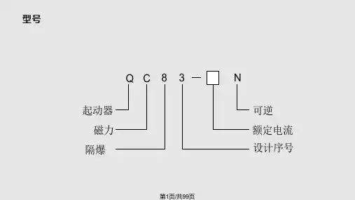 矿用隔爆磁力起动器介绍PPT课件