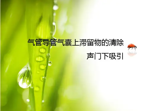 气管导管气囊上滞留物的清除