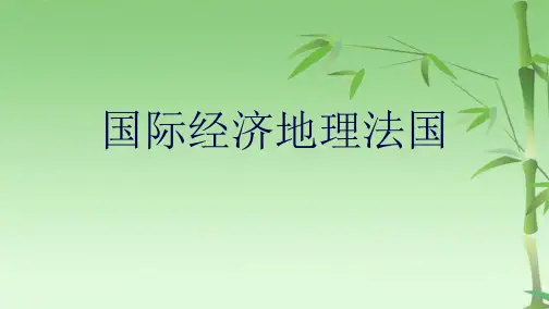 国际经济地理法国(共23张PPT)