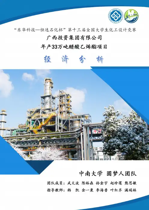 化工设计竞赛06-经济分析(0001)
