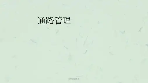 分销渠道概述课件
