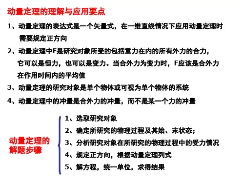 动量定理及动量守恒定律