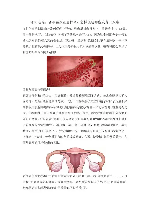 不可忽略,备孕需要注意什么,怎样促进卵泡发育,太难