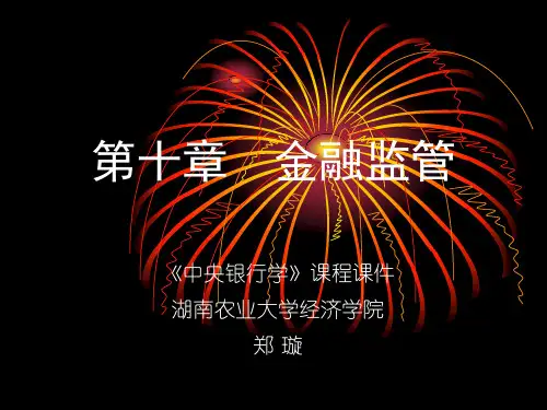 第十章+金融监管