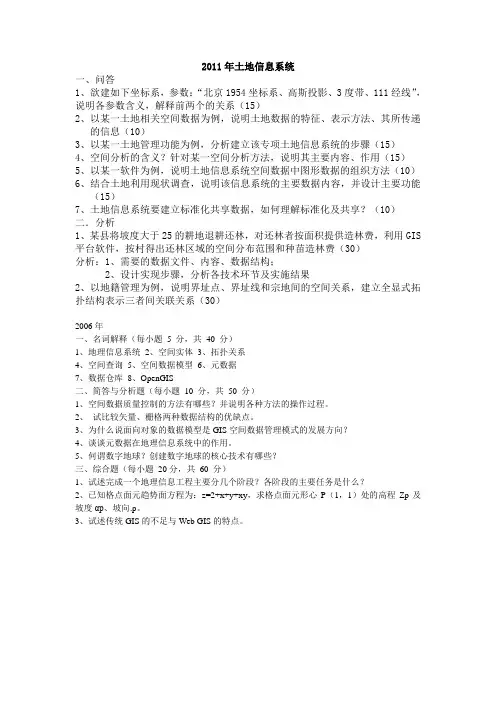 土地信息系统