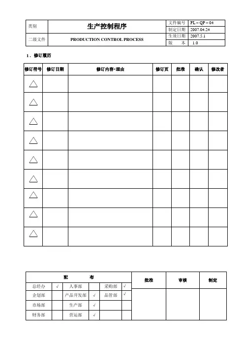 QP-04生产控制程序