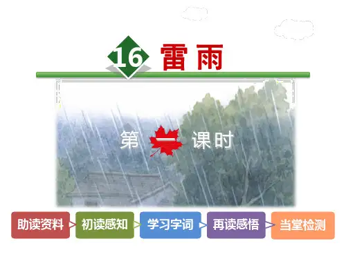 人教部编版语文《雷雨》PPT名师课件2