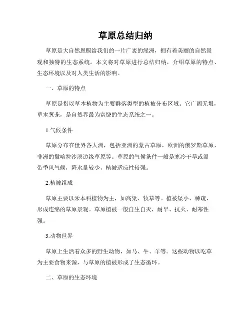草原总结归纳