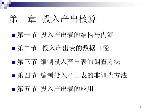 投入产出核算.ppt