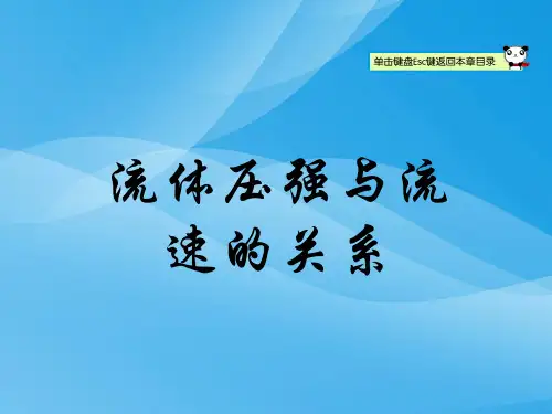 流体压强与流速的关系ppt45 人教版优质课件优质课件