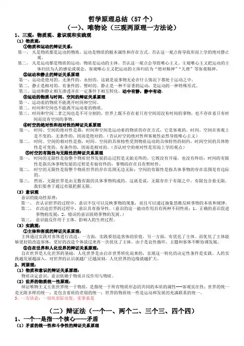 哲学原理总结1