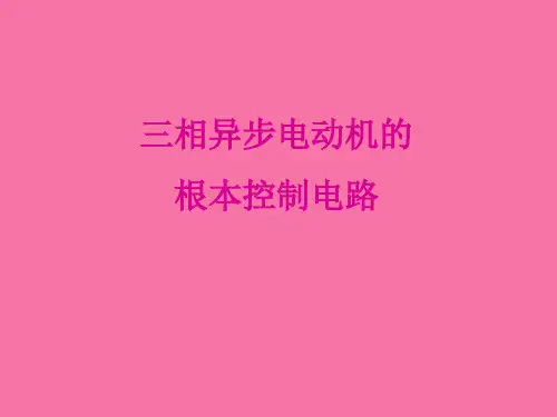 三相异步电动机的基本控制电路ppt课件