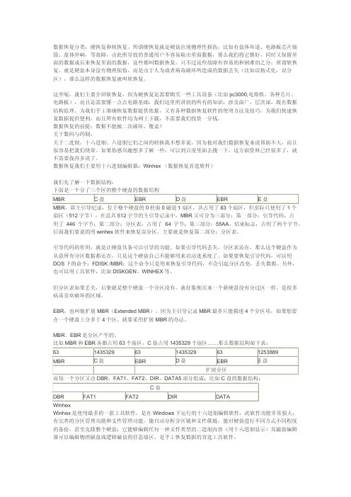 数据恢复工具winhex使用教程