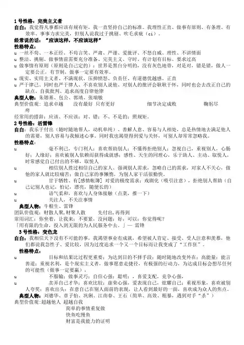 九型人格