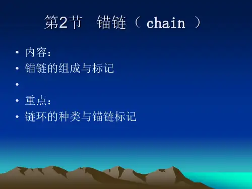 锚链介绍_精品文档