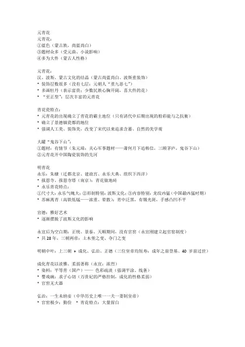 元青花