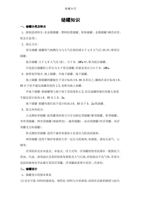 储罐知识