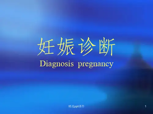 妊娠诊断ppt课件