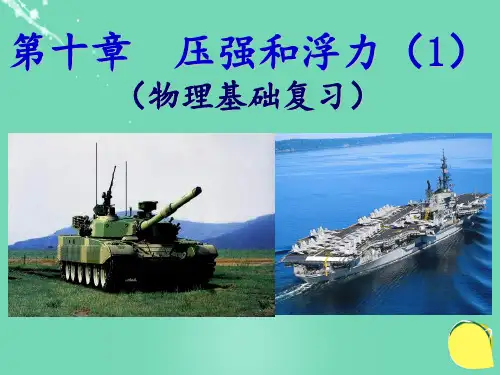 第十章-压强与浮力--复习(苏科版)PPT课件