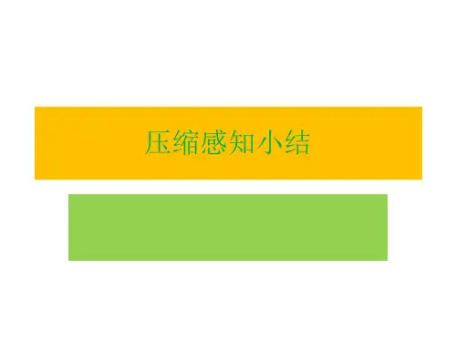 压缩感知小结