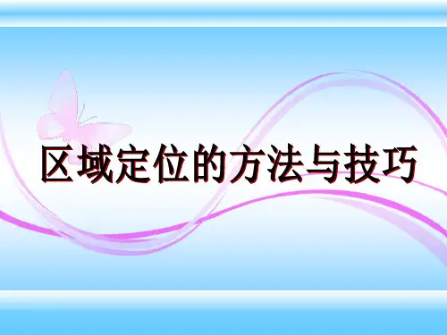 区域定位的方法与技巧