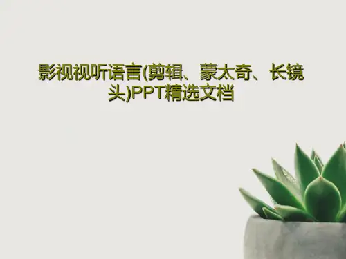 影视视听语言(剪辑、蒙太奇、长镜头)PPT精选文档共48页文档