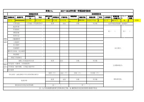 附表1-1--助教考核表
