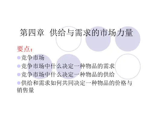 第4章供给与需求的市场力量