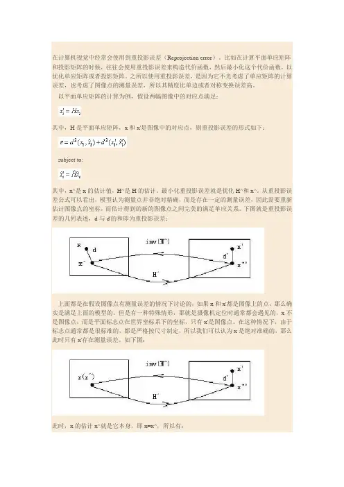 重投影误差