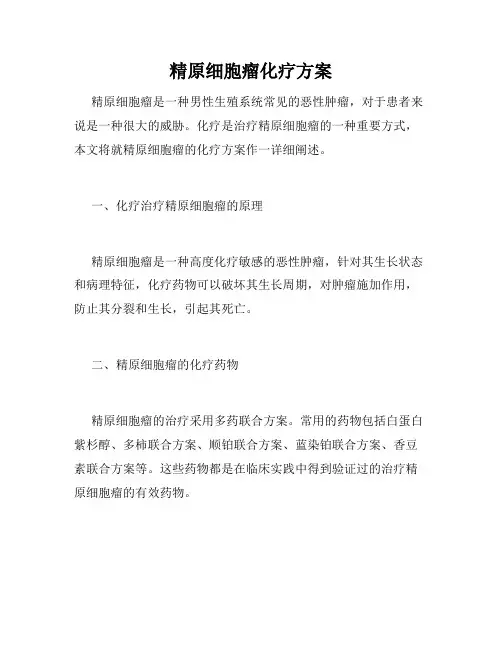 精原细胞瘤化疗方案