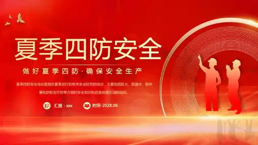 夏季四防安全生产科普宣传PPT