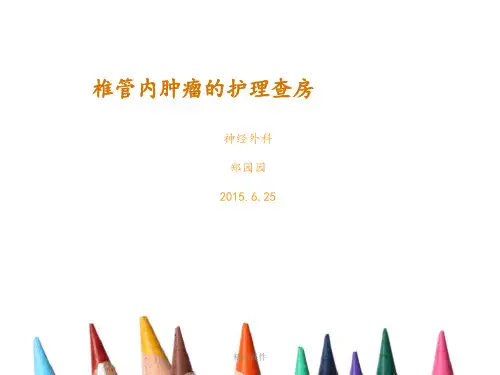 椎管内肿瘤护理查房