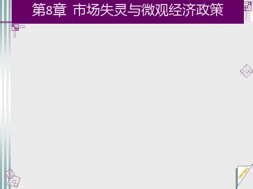 第八章 市场失灵与微观经济政策  《微观经济学》PPT课件