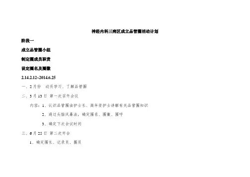 护理品管圈
