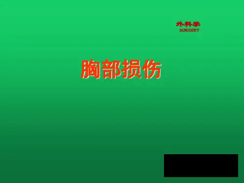 外科学PPT课件 胸部损伤