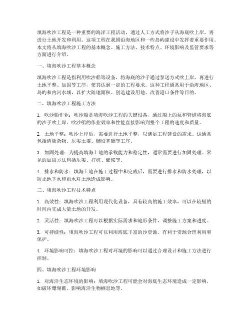填海吹沙工程施工
