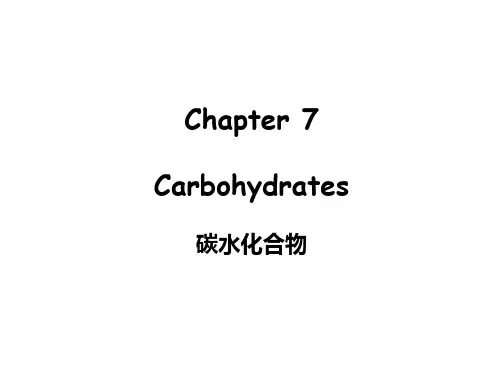 食品生物化学Chapter 7 carbohydrates